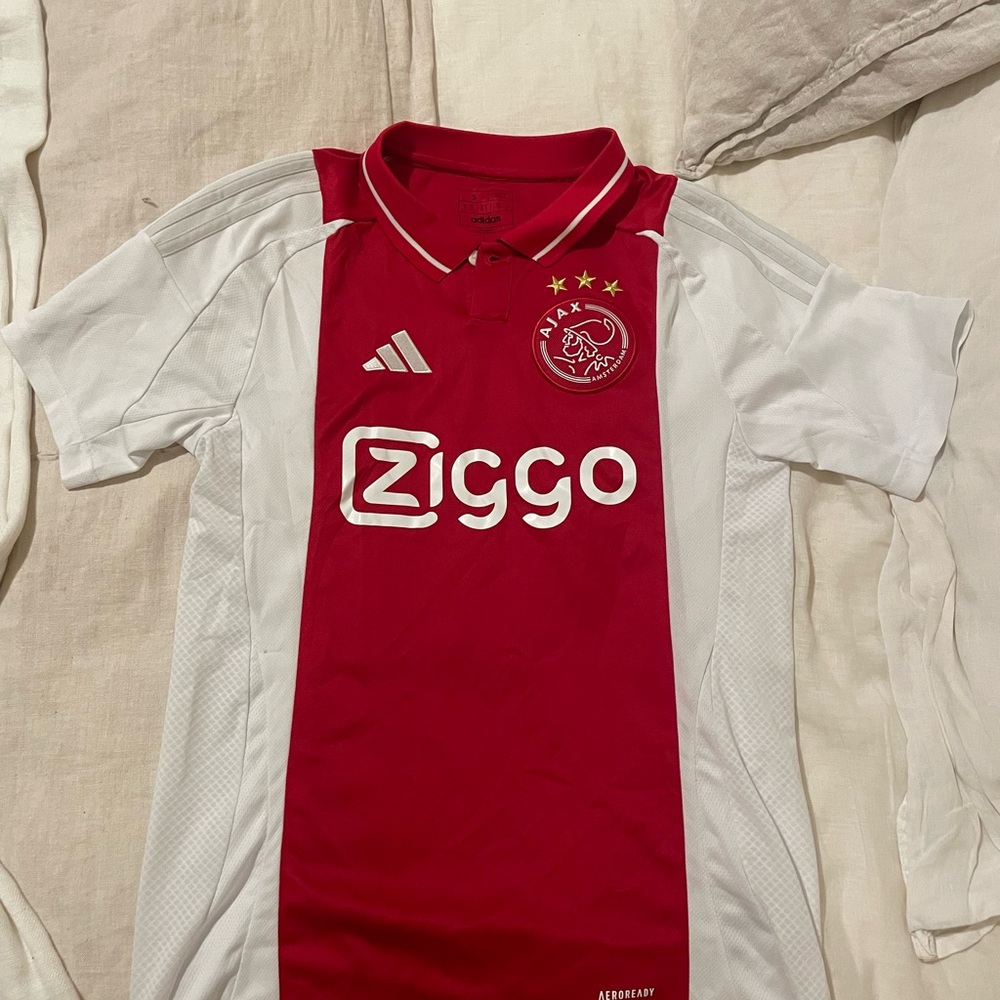 Adidas Ajax Red and White Soccer Jersey